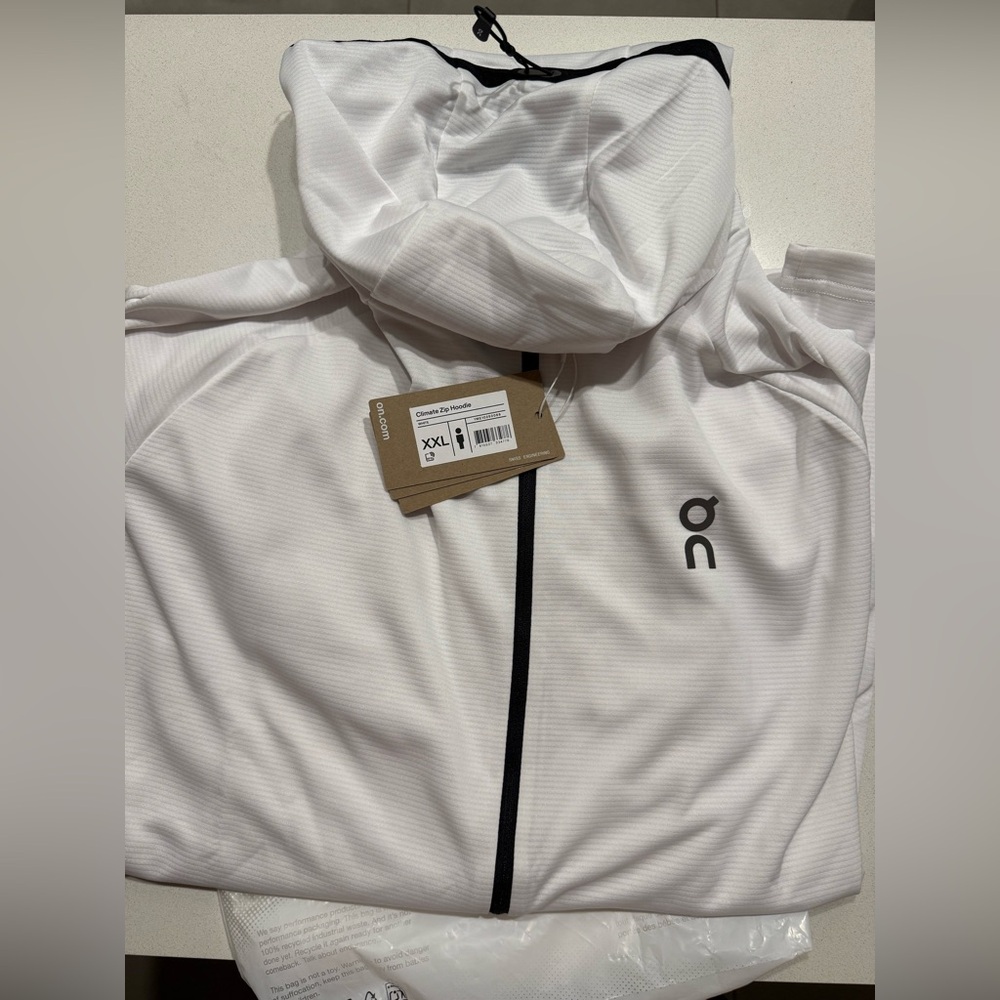 On men’s climate hoodie